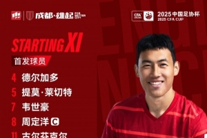 开云体育-青岛海牛vs成都蓉城比赛首发名单出炉！成都，雄起！